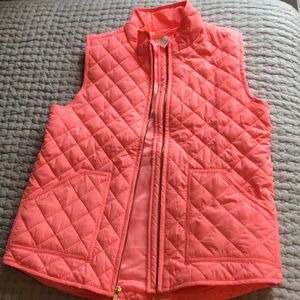 Neon pink CrewCuts puffer vest